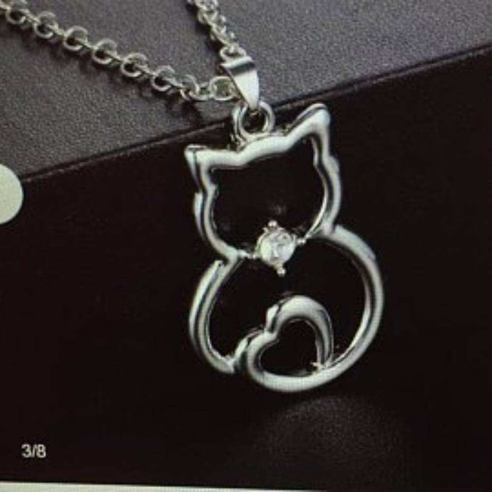 Charming Jewelry Necklace Cat Pendant